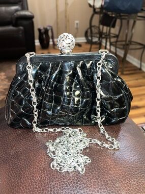 Brighton Patent Leather Clutch/Crossbody